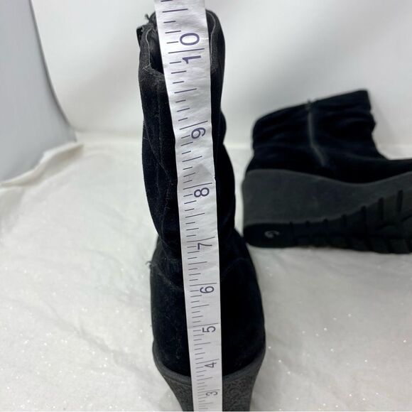 Lane Bryant Suede Wedge Boots- Size 10 Wide - Picture 10 of 16